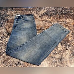 Women's Curvy Mom Jeans - Blue